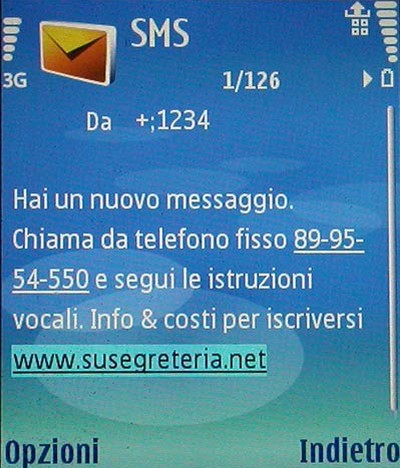 Stop agli sms che invitano a chiamare numeri truffa